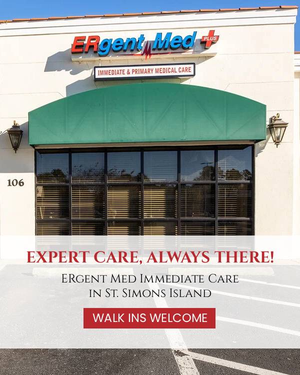 Welcome to ERgent Med Immediate Care in St. Simons Island, GA Welcome to ERgent Med Immediate Care in St. Simons Island, GA